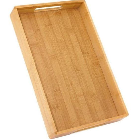 Imagem de Bandeja Retangular Ecokitchen Bambu 40x25x5cm - Mimo Style