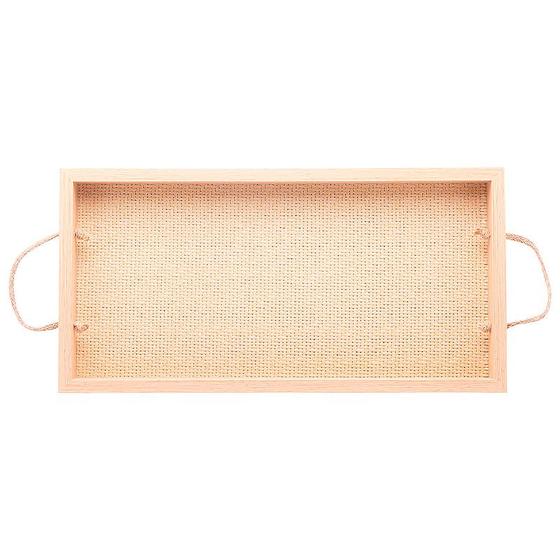 Imagem de Bandeja Retangular em MDF com Alça 40x4x20cm 5671 - Lyor