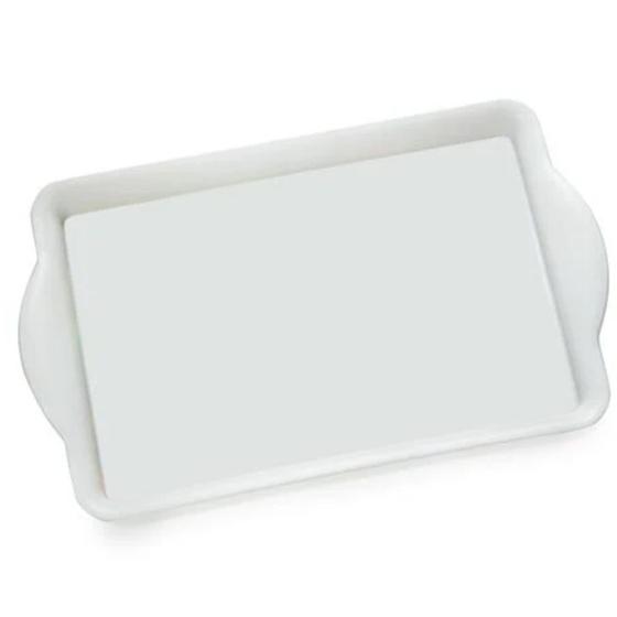 Imagem de Bandeja Retangular Travessa com Alça em Melamina 21x14cm