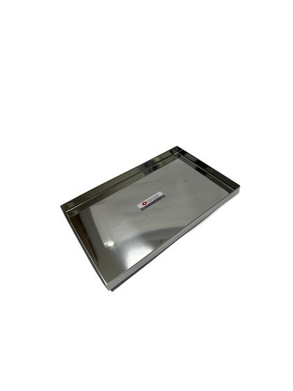 Imagem de Bandeja Tabuleiro Forma De Canto Liso Inox 26 X 14 X 2