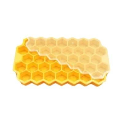 Imagem de Bandejas de Gelo de Silicone em Formato de Favo de Mel - 37 Cavidades, Reutilizáveis e sem BPA