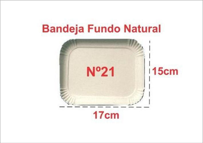 Imagem de Bandejas de Papelão Natural nº21 17x15cm - 100 Unidades