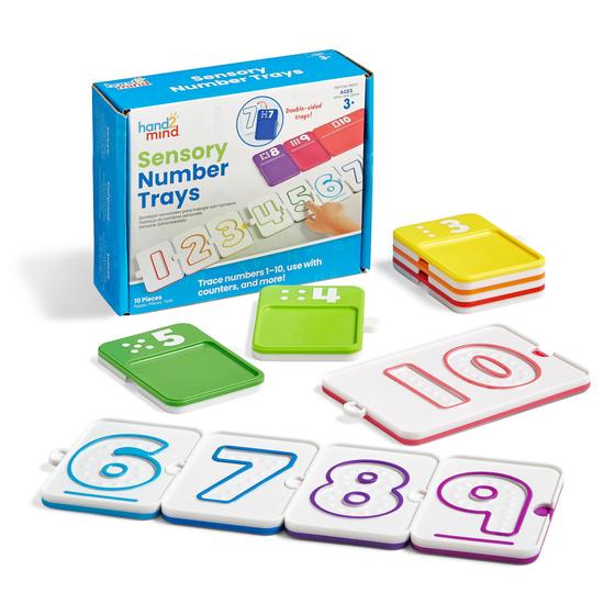 Imagem de Bandejas Numéricas Sensoriais Hand2Mind Learning Numbers para Crianças