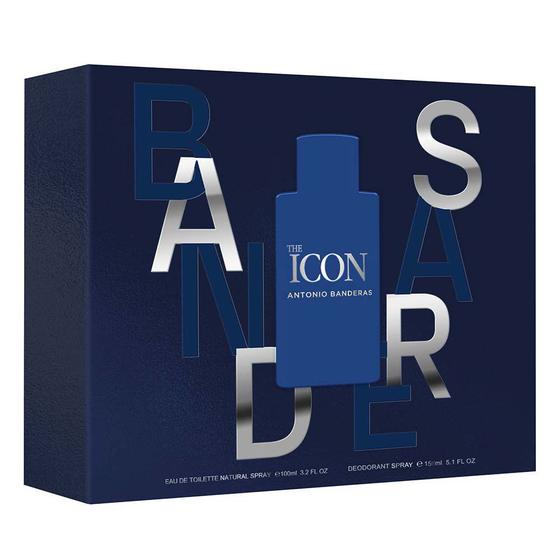 Imagem de Banderas The Icon Coffret - Perfume Masculino EDT +  Desodorante Spray 24h