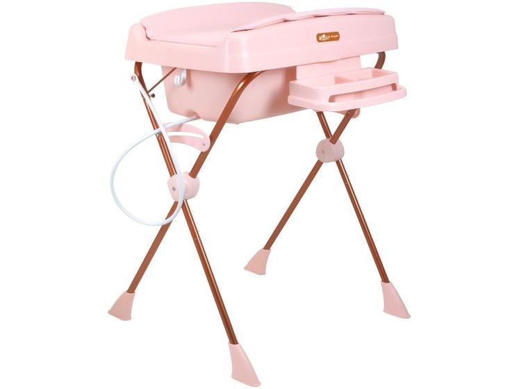 Banheira de Bebê Burigotto Millenia+ Mon Amour Trocador Rosa Imagem de Banheira de Bebê Burigotto Millenia+ Mon Amour Trocador Rosa