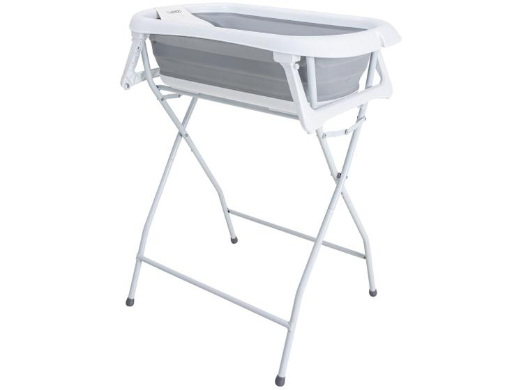Banheira de Bebê com Suporte Kidd Flex Plus Cinza Menor preço em Banheira de Bebê com Suporte Kidd Flex Plus Cinza