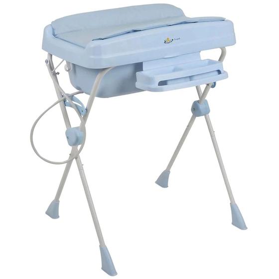 Banheira de Bebê com Trocador Burigotto Millenia + Baby Blue Menor preço em Banheira de Bebê com Trocador Burigotto Millenia + Baby Blue