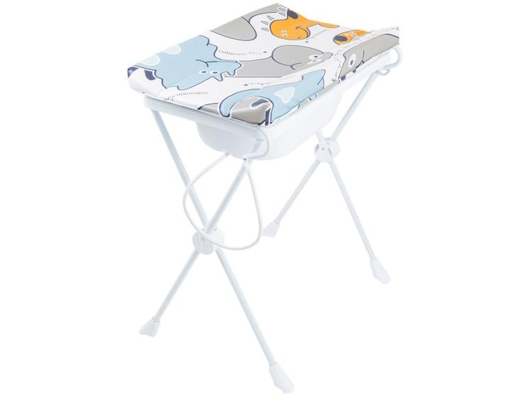 Banheira de Bebê Plástica Galzerano Classic 7045 com Trocador e Suporte Dino Imagem de Banheira de Bebê Plástica Galzerano Classic 7045 com Trocador e Suporte Dino