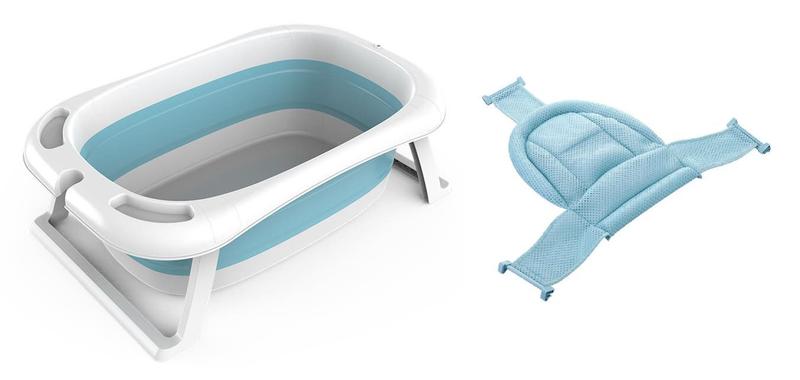 Banheira De Bebe Retrátil Dobrável Em Silicone Com Rede Menor preço em Banheira De Bebe Retrátil Dobrável Em Silicone Com Rede
