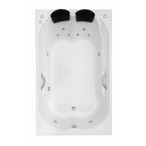 Imagem de Banheira de Hidromassagem Mondialle Modelo Ascoli Dupla Essencial 160cmx110cmx43cm em Acrílico Branco