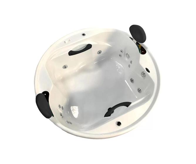 Banheira de Hidromassagem Redonda Ouro Fino Lunacril Standard 1,50m x 50cm 06 Jatos Imagem de Banheira de Hidromassagem Redonda Ouro Fino Lunacril Standard 1,50m x 50cm 06 Jatos