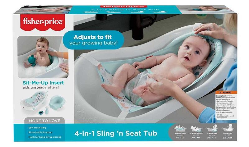 Banheira de Luxo 4 em 1 Com Rede e Acessórios Fisher Price - GPN17 Menor preço em Banheira de Luxo 4 em 1 Com Rede e Acessórios Fisher Price - GPN17