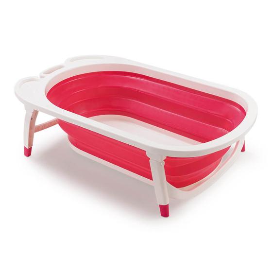 Imagem de Banheira Dobrável Flexi Bath Rosa - BB160 - Multikids Baby