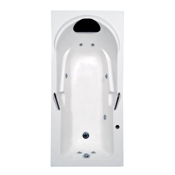 Imagem de Banheira Hidromassagem Astra Capri Luxo 150cmx80cmx43cm - 01 Jato Acrílico P1 Sem Aquecedor 110V