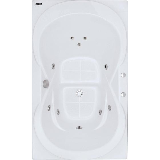 Imagem de Banheira Hidromassagem Astra Due Luxo 160cmx90cmx44cm - 04 Jatos Acrílico P4 Com Aquecedor 220V