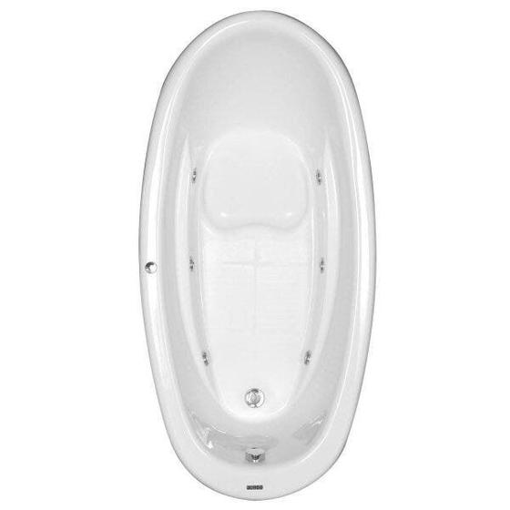 Imagem de Banheira Hidromassagem Astra Eleganza Super Luxo 180cmx90cmx45cm - 04 Jatos Gel Coat P2 Com Aquecedo