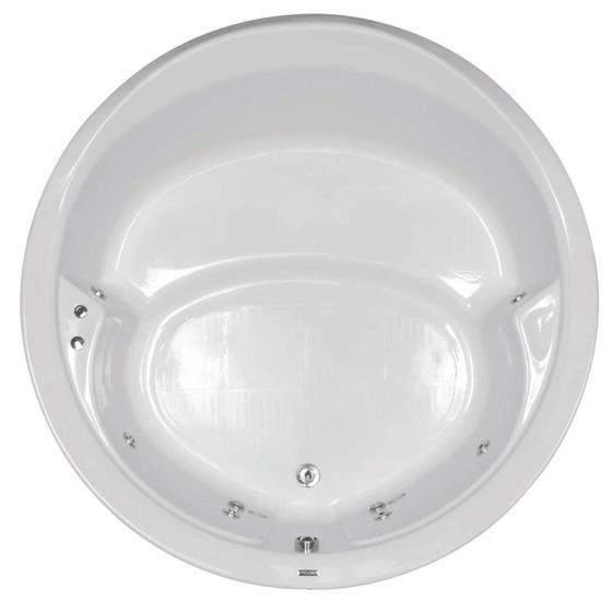 Imagem de Banheira Hidromassagem Astra Firenze Luxo 160cmx160cmx45cm - 04 Jatos Gel Coat P2 Sem Aquecedor