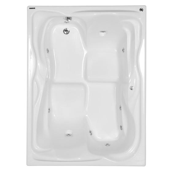 Imagem de Banheira Hidromassagem Astra Nobile Maggiore Luxo 180cmx130cmx53cm - 04 Jatos Acrílico P1 Com Aquecedor 110V