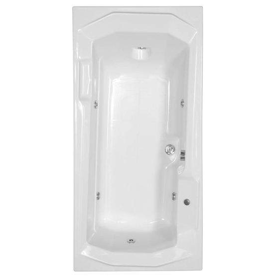 Imagem de Banheira Hidromassagem Astra Prima Luxo 180cmx90cmx44cm - 04 Jatos Branco Gel-Coat P4 Sem Aquecedor