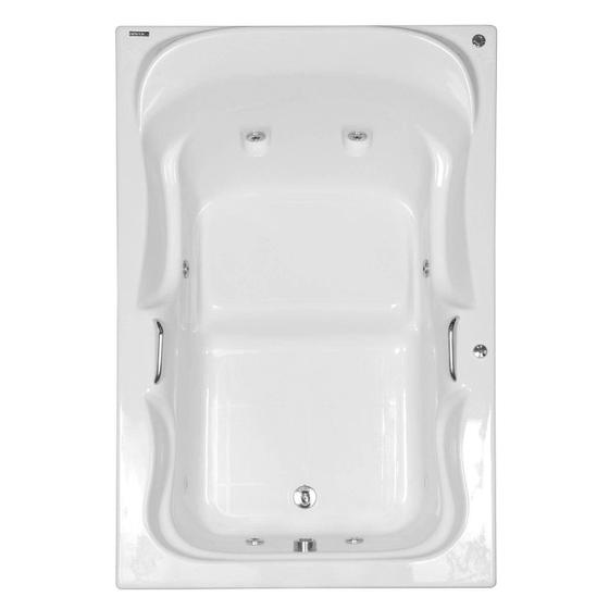 Imagem de Banheira Hidromassagem Astra Serenade Maggiore Luxo 180cmx120cmx48cm - 04 Jatos Gel Coat P3 Com Aquecedor 220V