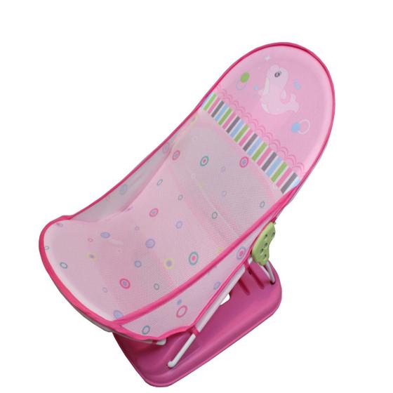 Imagem de Banheira Infantil Banho Cadeira Funny Impermeável Rosa 9Kg