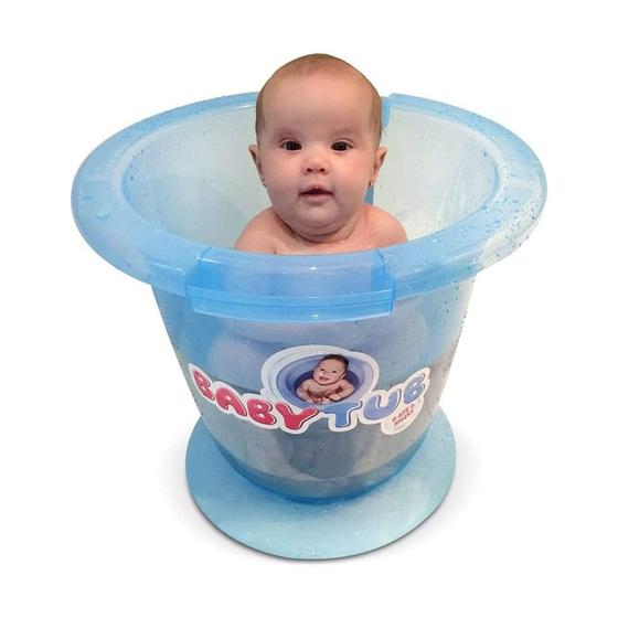 Imagem de Banheira Ofurô Tradicional 0-6meses Azul Baby Tub