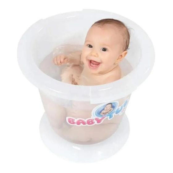 Banheira Ofurô Tradicional 06meses Transparente Baby Tub BabyTub