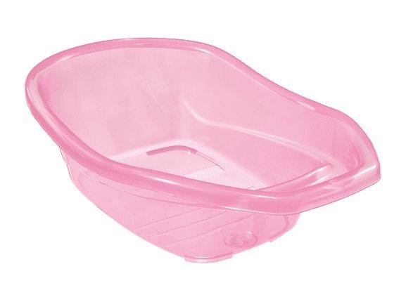 Imagem de Banheira Para Bebe Transparente Rosa Tutti Baby