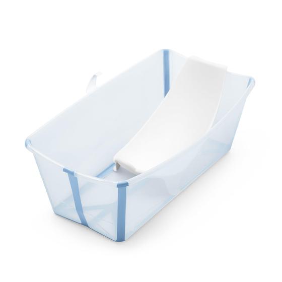 Imagem de Banheira para bebês Stokke Flexi Bath Ocean Blue com suporte para recém-nascidos