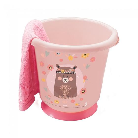 Imagem de Banheira Sensitive 17,2 L Sensitive Bichinhos Petit Rosa Plasutil