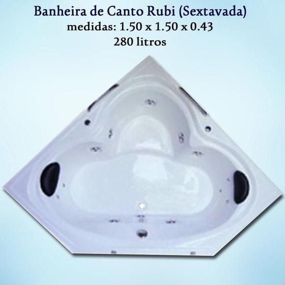 Banheiras de canto completas com hidromassagem Menor preço em Banheiras de canto completas com hidromassagem