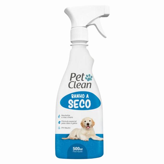 Imagem de Banho a Seco Cães e Gatos Pet Clean 500ml