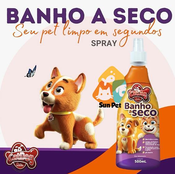 Imagem de Banho a Seco Pet Cães e Gatos 500ml Spray Cat & Dog