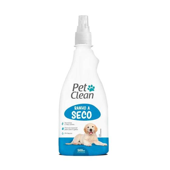 Imagem de Banho a Seco Spray Pet Clean 500 mL para Cães e Gatos