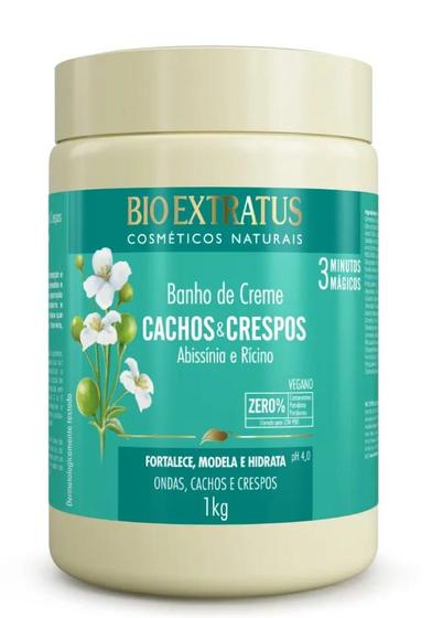 Banho de creme cachos e crespos bio extratus 1kg Menor preço em Banho de creme cachos e crespos bio extratus 1kg