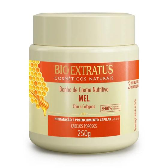 Imagem de Banho de Creme Mel Chia e Colágeno Bio Extratus 250g