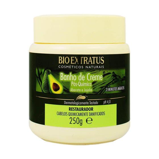 Imagem de Banho de Creme Pós Química Abacate e  Jojoba 250g  - Bio Extratus