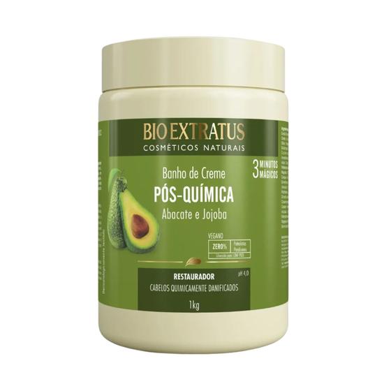 Imagem de Banho de Creme Pós Química Abacate Jojoba 1kg  Bio Extratus