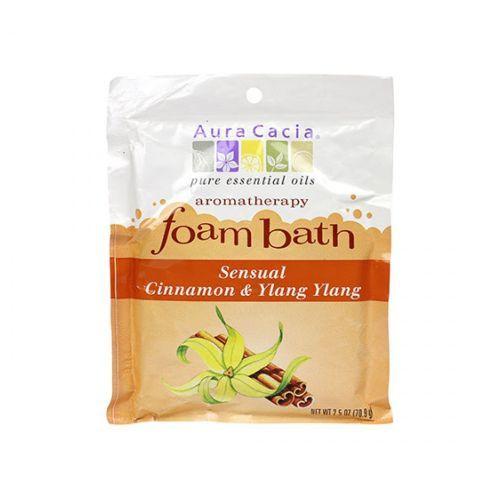 Imagem de Banho de espuma de aromaterapia Canela Ylang 2,5 oz por Aura Cacia (pacote com 2)