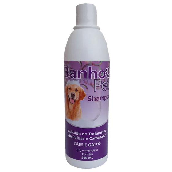 Imagem de Banho Pet 500ml Syntec Shampoo Anti Pulgas E Carrapatos