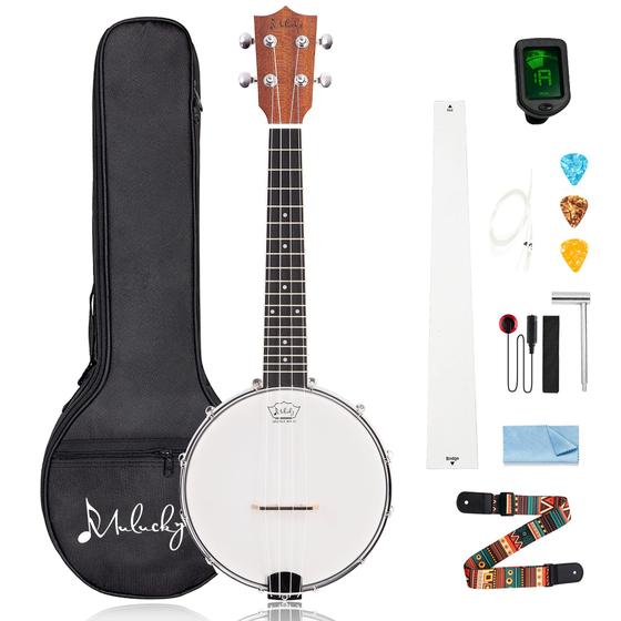 Imagem de Banjolele Mulucky BU806 Concert Size 58 cm com kit para iniciantes