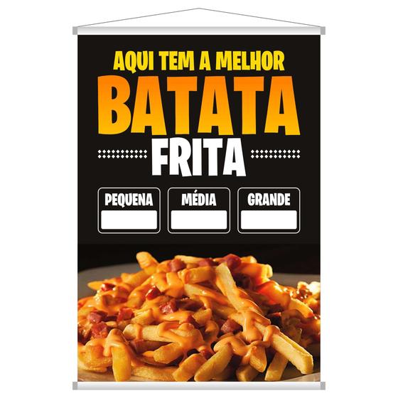 Imagem de Banner Aqui tem a melhor Batata Frita Bar Lanchonete