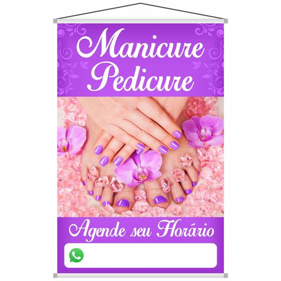 Imagem de Banner Divulgação Manicure Pedicure