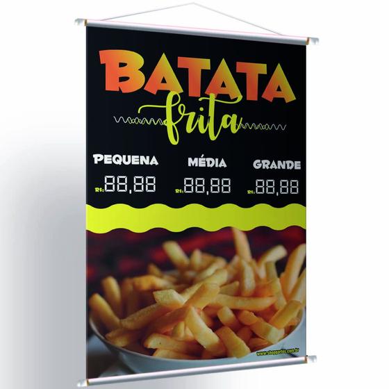 Imagem de Banner Impresso Em Alta Qualidade Batata Campos Editáveis