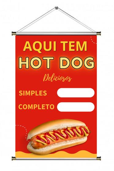 Imagem de Banner para pendurar - HOT DOG  Tam. 40x60cm