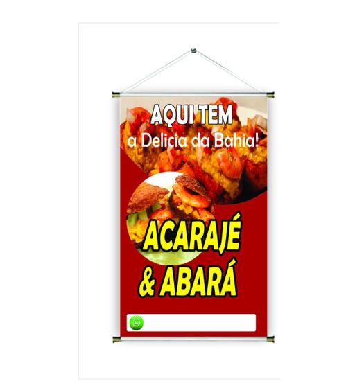 Imagem de Banner pronto Acarajé REF 02  medida 45x70 cm (arte Pronta)