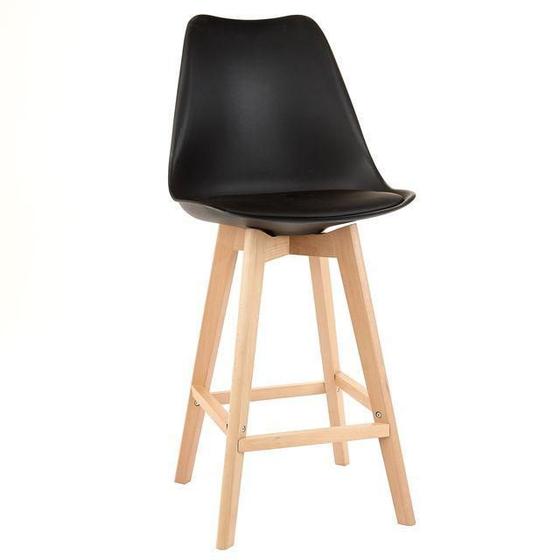 Imagem de Banqueta Alta Tulip Saarinen Preta