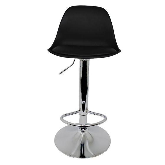 Imagem de Banqueta Banco Eiffel Preta Design Moderno Conforto e Sofisticação para Ambientes Cozinha Churrasqueira Sala