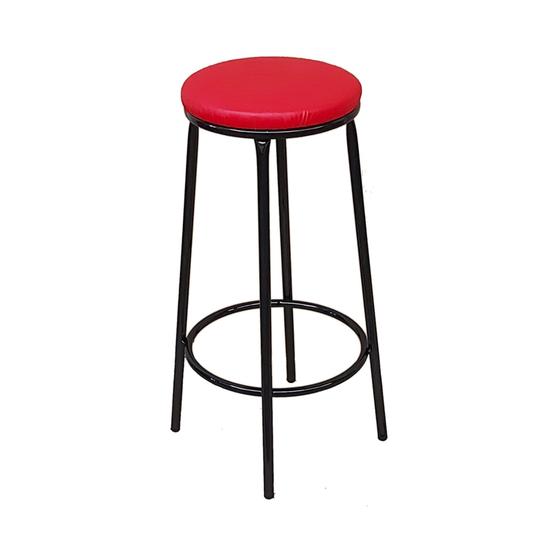 Imagem de Banqueta Fany Alta sem Encosto P/ Balcão com 70 cm de Altura Estrutura Preto