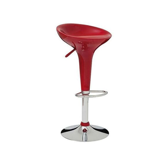 Banqueta Lótus com Assento em ABS Vermelho Mor Menor preço em Banqueta Lótus com Assento em ABS Vermelho Mor